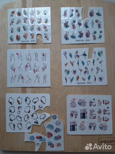 Слайдеры, фольга для дизайна ногтей и маникюра