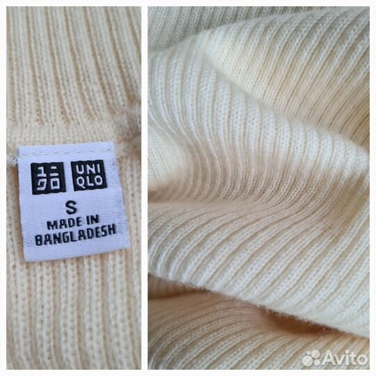 Водолазка, Uniqlo, шерсть