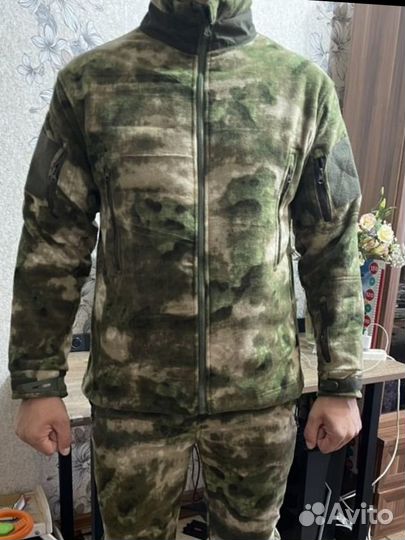 Костюм горка на флисе мох