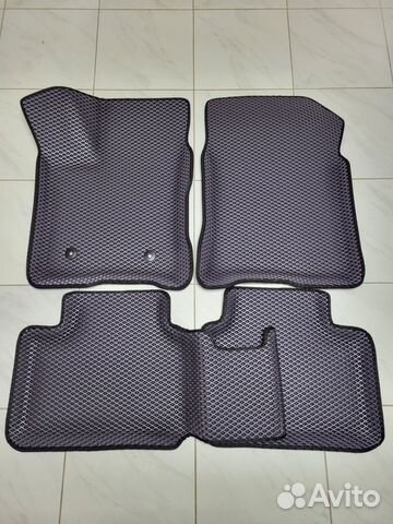 Коврики эва с бортиками и 3D лапкой на лада веста