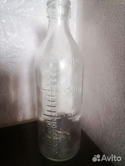 Бутылочка детская под молоко. СССР