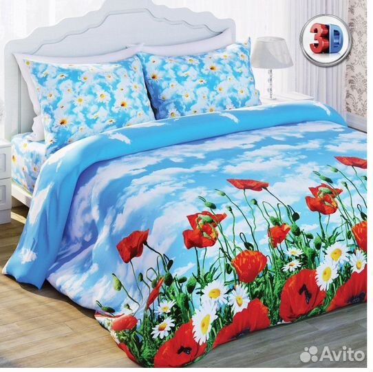 Постельное белье семейное новое