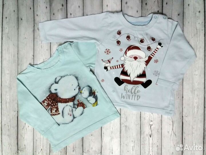 Футболки/лонгсливы/водолазки от 62 до 86