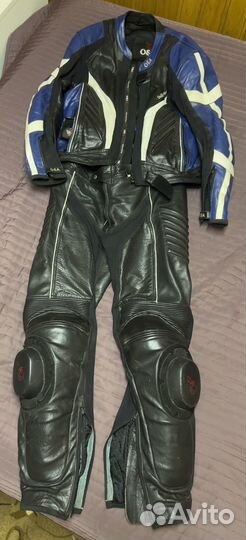 Мотокомбинезон раздельный кожаный