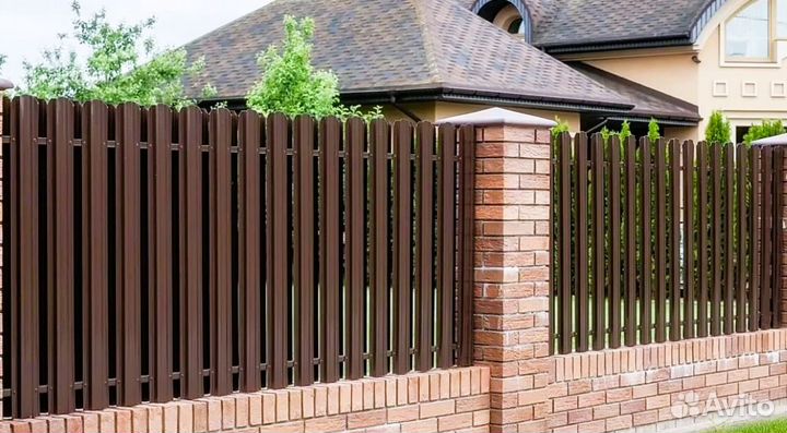 Забор металлический для дома качественно