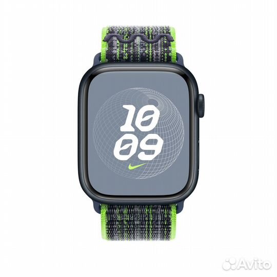 Ремешок Apple Watch Bright Green/Blue Nike Loop 44