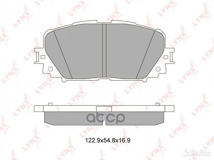 Колодки тормозные дисковые перед BD7554 LYN