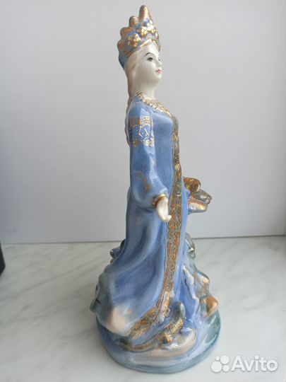 Статуэтка Хозяйка Медной горы старая гжель