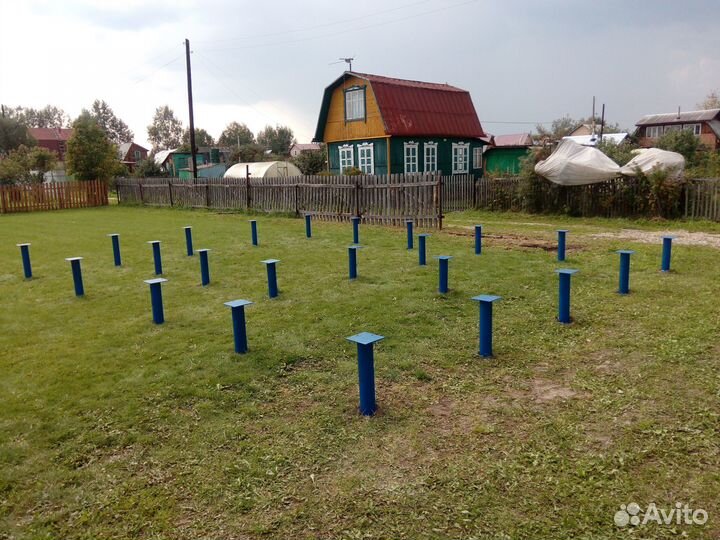 Винтовые сваи, геошурупы с установкой