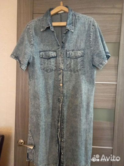 Платье тонкое джинсовое