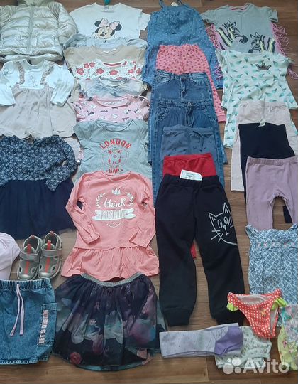 Огромный пакет вещей на девочку 92, 98, 104