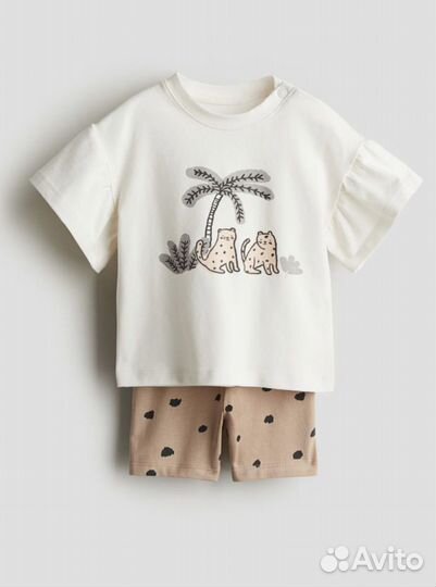 Комплект двойка hm для девочки 80р