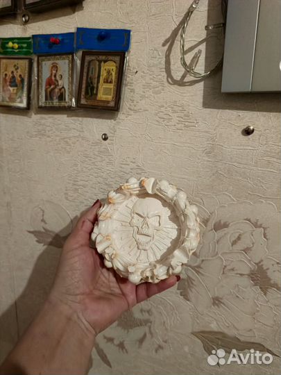 Пепельница из гипса и эпоксидной смолы