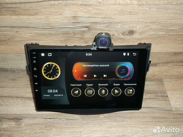 Магнитола Toyota RAV4 Android с камерой