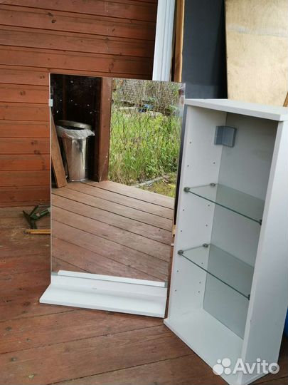 Зеркало в ванную+полка открытая