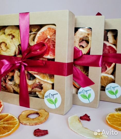 Сушеные фрукты без сахара 