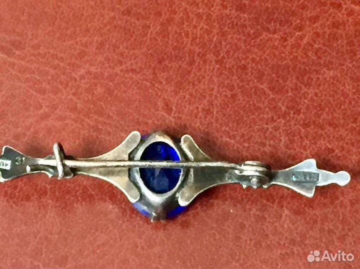 Серебряная брошь 875.Винтаж