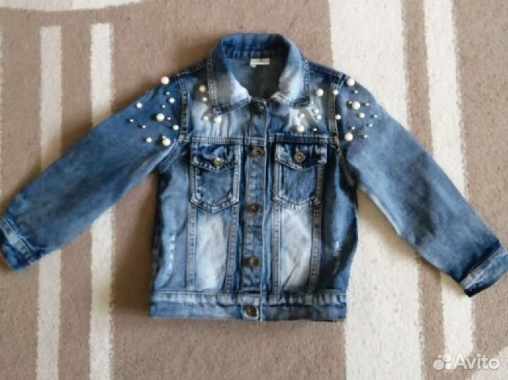 Джинсовая куртка для девочки 116