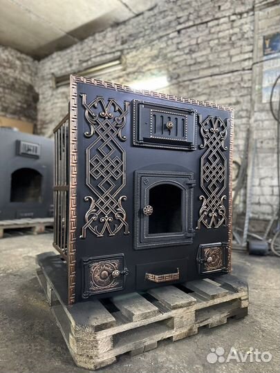 Печь для бани с обогревом комнаты отдыха