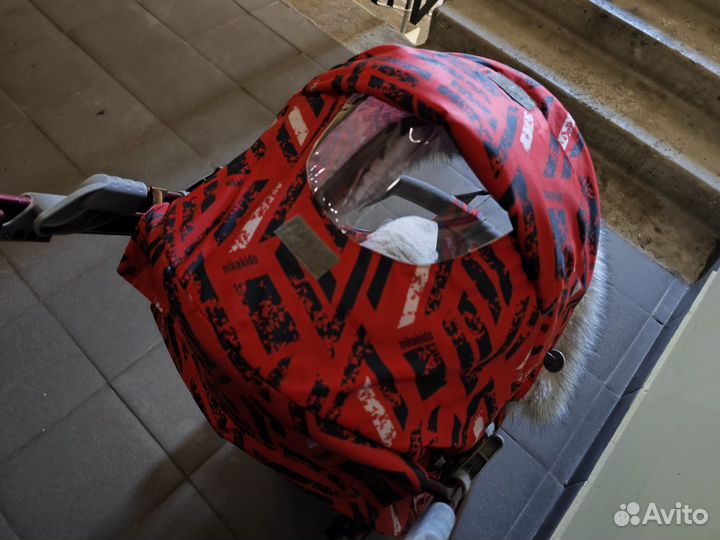 Санки-коляска Nika - Ника детям 7-8SK красные