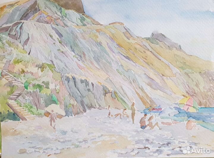 Картина акварель пейзаж