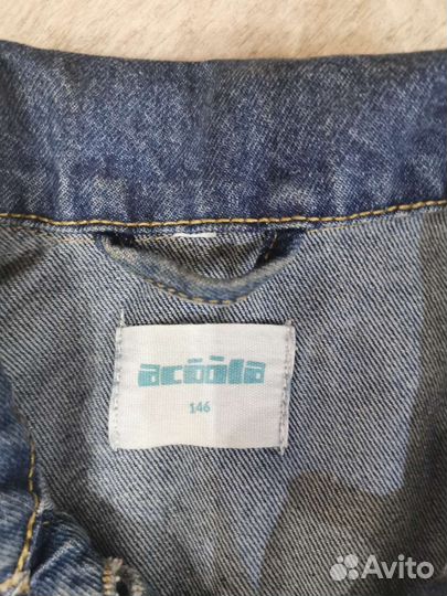 Джинсовая куртка для девочки 146