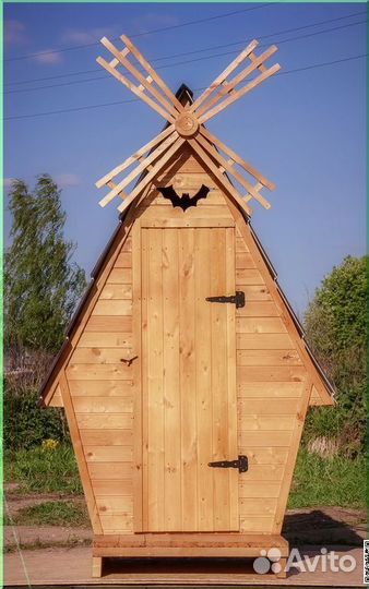 Уличный туалет деревянный BAG340
