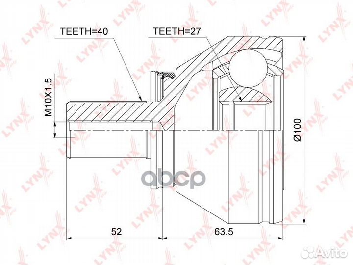 ШРУС наружный CO3832 lynxauto