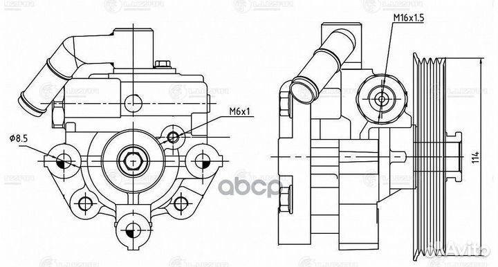 LPS 0503 Насос гур chevrolet aveo T300 (11) LPS