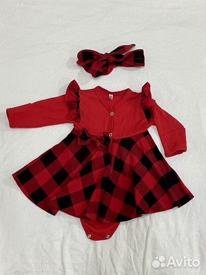 Платье боди для девочки 56-62