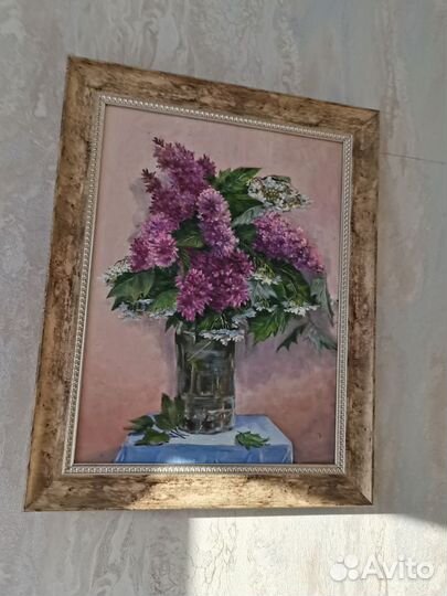Картина маслом на холсте цветы