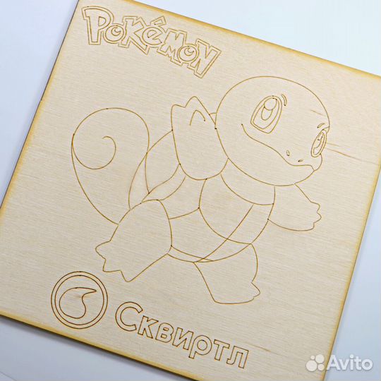 Набор досок для выжигания и раскраски Покемоны тол