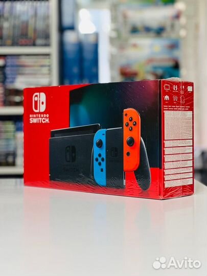 Nintendo Switch Neon Red/Neon Blue Гарантия 2 Года