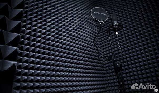 Акустический поролон пирамида 2х1 метр