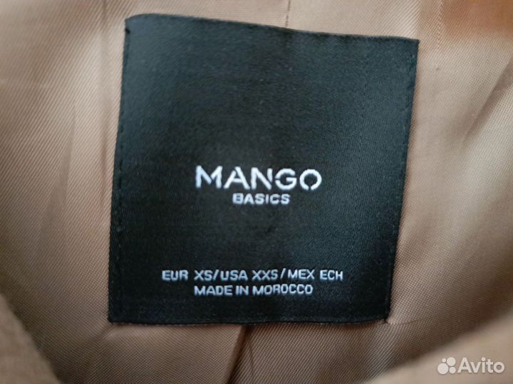 Пальто mango xs /s