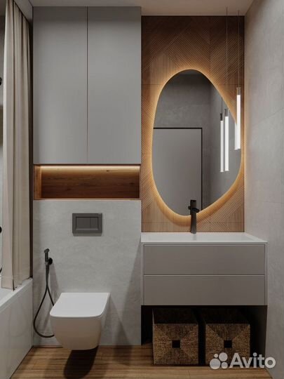 Гримерное зеркало с подсветкой