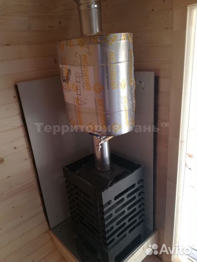 Баня квадро бочка 4м, полная комплектация