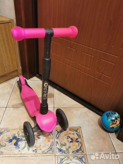 Самокат трехколесный Buggy boom alfa model розовый