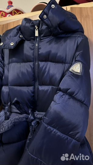 Пуховик пальто зимнее девочка 6-7 лет 128-134