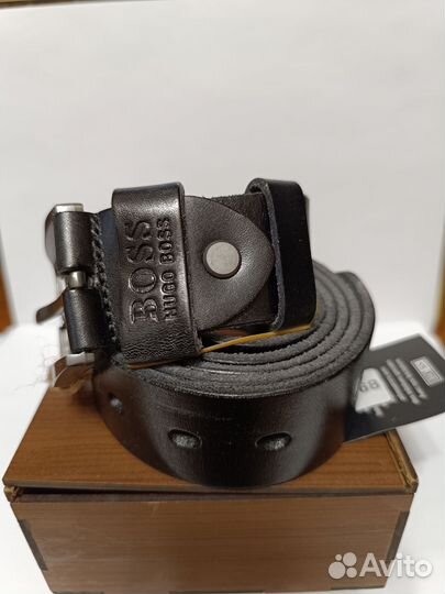 Ремень мужской кожаный новый