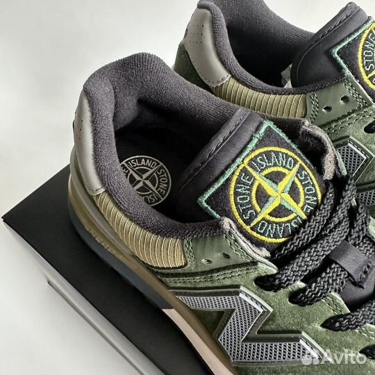 Stone Island x New Balance 574 Legacy Dark Green U