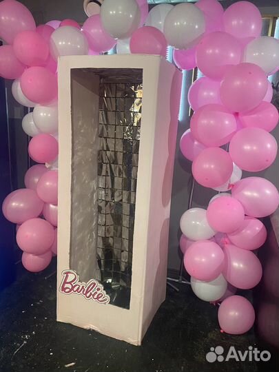 Коробка барби для фотозоны
