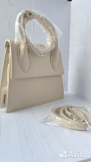 Сумка женская жесткой формы + ремешок длинный