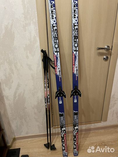 Лыжи беговые детские 170 см с ботинками