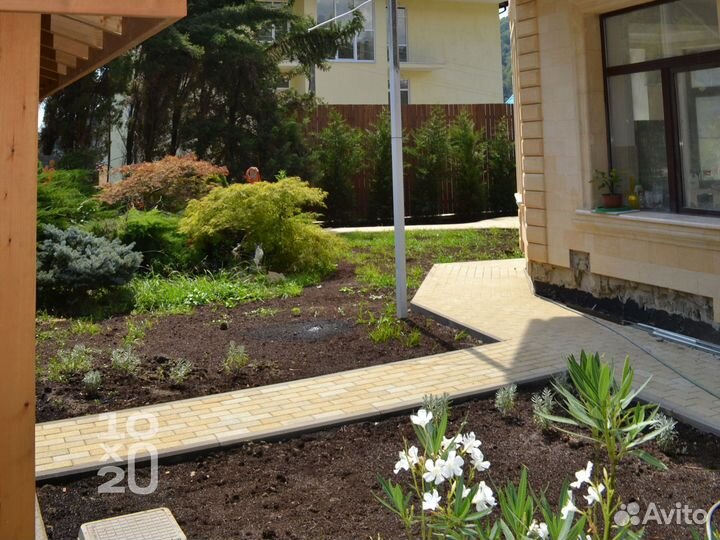 Тротуарная плитка, брусчатка, бордюры под ключ