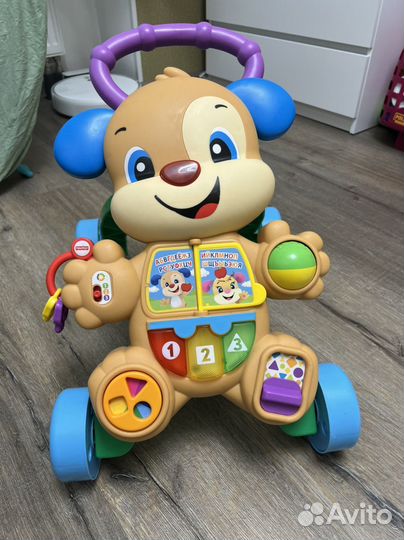 Ходунки каталка Fisher price ученый щенок