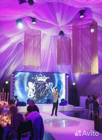 Светодиодный экран на свадьбу 4*2 метра