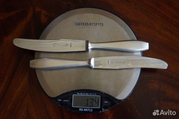 Ножи столовые, серебро, Auerswald