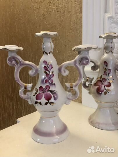 Подсвечники фарфор. СССР