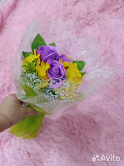 Букет цветов из мыла